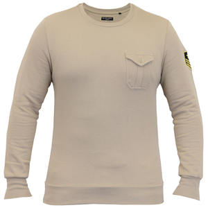 Sweat-shirt d'hiver unisexe pour adultes, pull-over en molleton à col rond avec logo personnalisé, pull-over à capuche pour hommes, polyester/coton, motif uni - Product Image 1