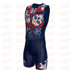 Trisuit personalizado para hombre, traje de triatlón, sublimación, barato - Product Image 1