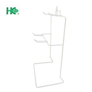 Présentoir de comptoir de fil métallique blanc, présentoir avec 4 crochets, support à suspendre pour table, livraison gratuite - Product Image 5