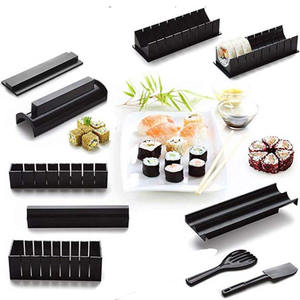 Kit DE FABRICACIÓN de <span class=keywords><strong>Sushi</strong></span> para <span class=keywords><strong>principiantes</strong></span>, suministro al por mayor de plástico, económico, Juego de 11 piezas - Product Image 1