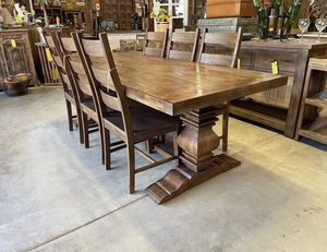 Vietnam sculpté Table à manger chaise ensemble Bar Table basse à la main pin chêne acacia durable élégant inspiré par la culture vietnamienne - Product Image 5