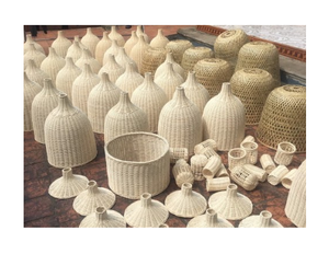 โคมไฟไม้ไผ่ธรรมชาติ งานแฮนด์เมด ตกแต่งสไตล์โมเดิร์น โคมไฟห้อยเพดานไม้ไผ่ - Product Image 6