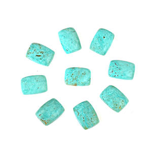 Accessoires de pierres précieuses pour la fabrication de bijoux, taille régulière, forme rectangulaire, turquoise, Arizona vert naturel, belle au bois dormant - Product Image 6