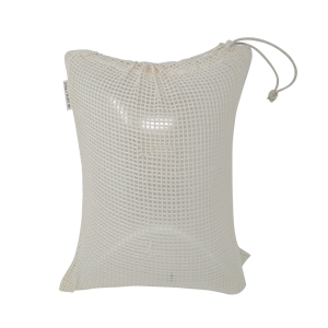 Sac à cordon en tissu de mousseline de coton biologique tissé, réutilisable, avec logo personnalisé, caractéristiques aseptiques et design imprimé à l'écran - Product Image 1