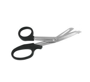 Instruments chirurgicaux de qualité allemande, ciseaux à bandes universels, manche en plastique, acier inoxydable noir, 14.5cm, 1 pièce - Product Image 6