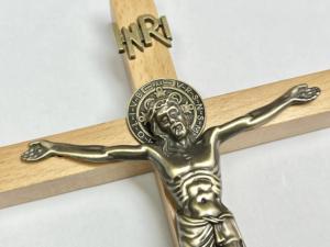 Croix en bois, Crucifix suspendu de jésus, imperméable, religieux application religieuse - Product Image 2