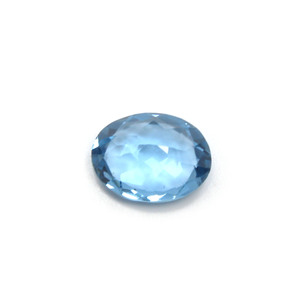 หินอัญมณีคริสตัลสีเงินเจียระไนเหลี่ยมเพชรพลอยลอนดอนธรรมชาติ11X9MM ทรงรีสำหรับสร้อยคอ - Product Image 4