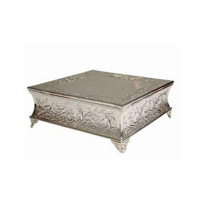 Vente en gros de présentoir à gâteau rond en métal fantaisie or décoration variété OPP sac d'emballage - Product Image 1