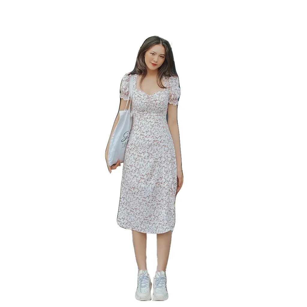 トレンド製品新着2020半袖ドレス女性夏ベトナム衣服製造