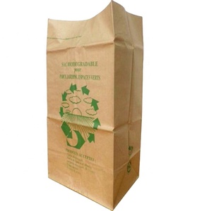 Bolsa de hojas de jardín personalizada, bolsa de basura plegable de papel de desecho para jardín - Product Image 3