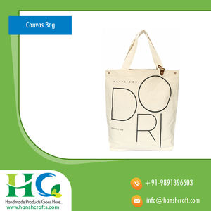 Bolsa de compras de lona de algodón impresa ecológica de alta calidad con mango de tamaño extra grande disponible al mejor precio - Product Image 3