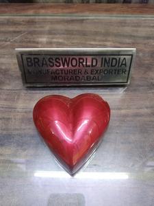 Urne funéraire en métal poli de style américain en forme de cœur pour cendres, fournitures pour foyers funéraires - Product Image 4