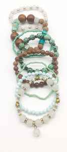 Pulsera de cristal con cuentas elásticas de lujo personalizada barata a la moda de 8mm, pulseras de cuentas de piedra Natural para mujeres y hombres, regalo de joyería 2024 - Product Image 5