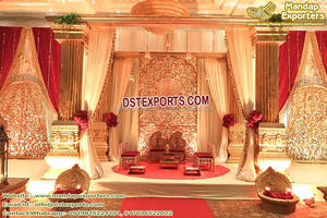 Murs arrière de mariage, décorations traditionnelles de scène de mariage, fantaisie, nouvelle tendance, 1 pièce - Product Image 4