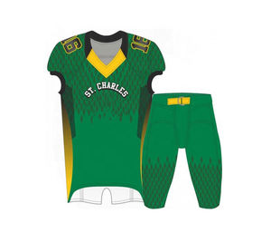 Ensembles d'uniformes de football américain haut de gamme dernière arrivée respirants et grande taille avec des techniques imprimées de prix - Product Image 4