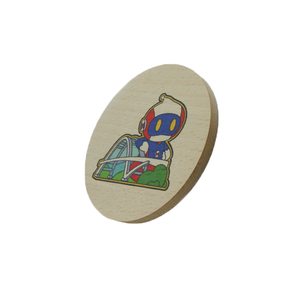 Posavasos Redondo de Madera Maciza, Tapete Absorbente de Espuma EVA para Tazas de Café, Té, Cerveza y Vino - Product Image 4