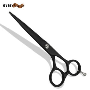 Ciseaux de coiffure professionnels Eversharp Everguard à bord convexe, manche court, pour droitiers, avec repose-doigts - Product Image 1