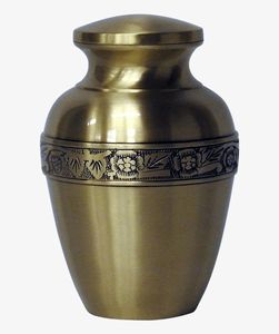 โบราณสีแกะสลักที่ระลึกขนาดเล็ก Cremtion Urn อุปกรณ์งานศพ - Product Image 1