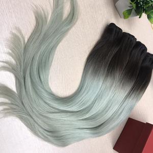 มัดผมตรงแบบเวียดนามพร้อมการปิด,มัดผมผสมวิกผมมนุษย์มัดผมมนุษย์แบบไล่สีพร้อมที่ปิด - Product Image 4