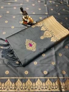 Pure Zijde Weven Werk Sari 'S Met Blouse Stuk/Banarasi <span class=keywords><strong>Saree</strong></span>