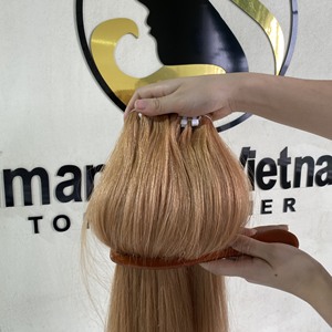 Trama de cabello eslavo ruso, cutícula profesional de alta calidad, sedosa, recta, doble estiramiento, Color marrón, venta al por mayor de fábrica - Product Image 5