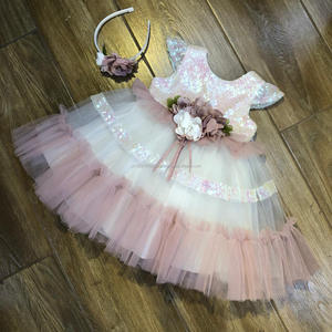 Vestido de fiesta para niña pequeña, diseño increíble, colección de ropa de fiesta, vestidos elegantes con flores grandes - Product Image 5