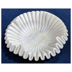 Bol de fruits et légumes en marbre, forme de créateur Unique, décoration pour la maison, - Product Image 1