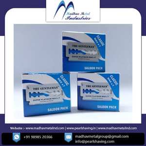 Maquinilla de Afeitar de Doble Hoja Super Platinum 500, Paquete de Salón de Belleza, Alta Calidad, Mejor Precio, Vendedor Directo Madhav Metal - Product Image 2