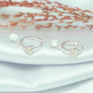 Boucles d'oreilles pendantes en argent sterling 925 avec zircon pour femmes tendance - Cadeau de mariage et de fête - Product Image 5