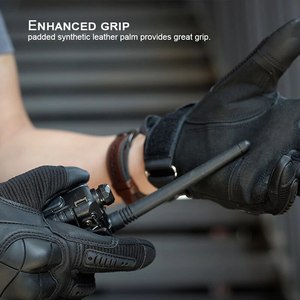 Gants de paume en cuir Sécurité Travail Vente en gros Écran tactile Anti Vibration Impact Gants de mécanique avec conception personnalisée - Product Image 6