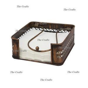 Juego de dos soportes de papel tisú galvanizados, servilletero de tamaño y forma personalizados para uso doméstico en hoteles - Product Image 3