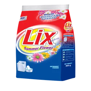 O detergente mais popular para lavar roupa em pó, flor de verão de lix com pó para lavar roupa