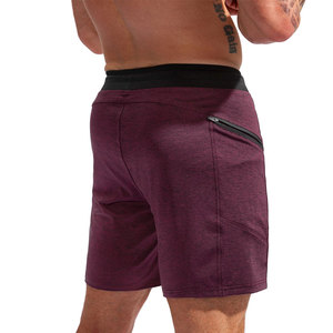 Pantalones cortos de fitness para hombre de diseño personalizable de la mejor calidad, estilo sólido informal teñido liso con OEM directo ecológico - Product Image 2