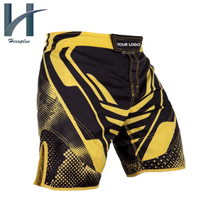 Short mma pour hommes, Design épaissi, à votre propre vêtement noir, dernier design, 2022 - Product Image 5