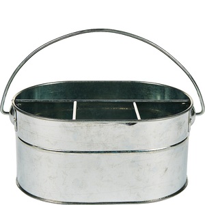 Cubo de bebidas de metal galvanizado de alta calidad, bandeja de servicio estilo granja a la venta - Product Image 2