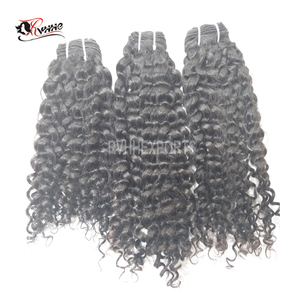 Pelo indio virgen, Color Natural, tejido rizado profundo, 100% humano, Natural - Product Image 2