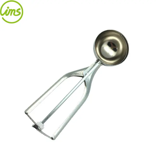 In Acciaio Inox Una Mano Spremere Ice Cream Scoop