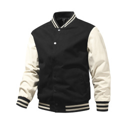 Chaqueta universitaria de satén personalizada de alta calidad para hombres y mujeres, diseño de béisbol de invierno, cuello levantado, capucha transpirable, logotipo único fino - Product Image 6