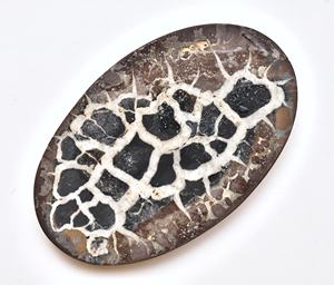 Cabochon septum noir naturel de haute qualité, 1 pièce, pierres précieuses, pour la fabrication de bijoux - Product Image 4