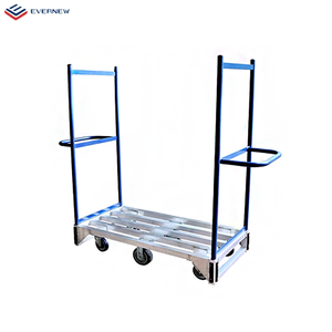 Robuste en acier 6 roues entrepôt U bateau panier, chariot utilitaire/chariot en métal - Product Image 2