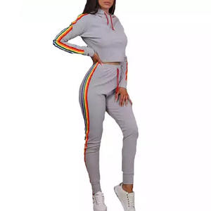 ชุดออกกำลังกายผู้หญิงไซส์ใหญ่แบบสองชิ้น ผ้าฝ้าย 100% คุณภาพสูง แบบสั่งทำพิเศษ - Product Image 2