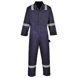 New Arrival High Vis Coverall Flame Retardant Protection Coverall Usage for <b>Industrial</b> Working Wear Labour Workwear - Product Image 2