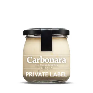 علامة تجارية خاصة من صانعي المعدات الأصلية صلصة كاربونارا الإيطالية للبيع بالتجزئة