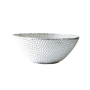 Plat de service en métal blanc, le plus vendu, pour salades et fruits, idéal pour la table, les hôtels de luxe et la restauration - Product Image 1