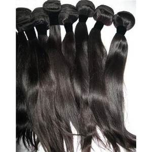 HAMDAAN IMPEX - Extensiones de Cabello Natural Negro Liso Virgen Indio, de un Solo Donante, con Doble Trama a Máquina - Product Image 2
