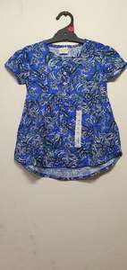 Blusas de Algodón Casuales con Estampados Florales de Manga Corta para Adolescentes, Excedentes de Ropa de Marca de la Marca Overstock Apparels - Product Image 4