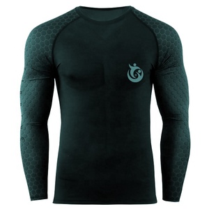 Custom Color Quick Dry Long Sleeve Compression <b>Swim</b> <b>Shirt</b> Chlorine Resistant UPF50+ Rashguard for <b>Men's</b> Surfing - Product Image 6