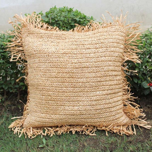 raffia floor cushion