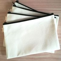 Pochette à fermeture éclair en toile à motif de points avec dragonne – Trousse de maquillage de voyage écologique et portable, porte-monnaie, trousse à crayons