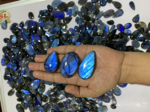 Wholesale <b>Labradorite</b> Cabochon Loose Gemstones Blue Fire Natural AAAAA Quality IGI Certified Jewelry Making - Product Image 5